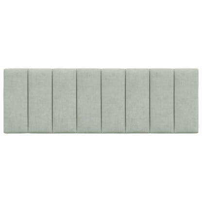 Cuscino Testiera Grigio Chiaro 120 cm in Velluto - homemem39