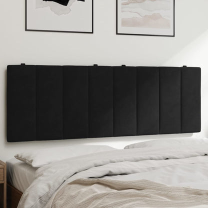 Cuscino Testiera Nero 120 cm in Velluto - homemem39