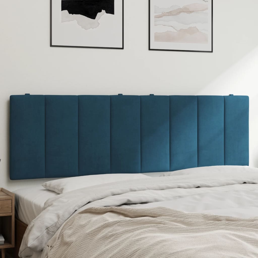 Cuscino Testiera Blu 160 cm in Velluto - homemem39