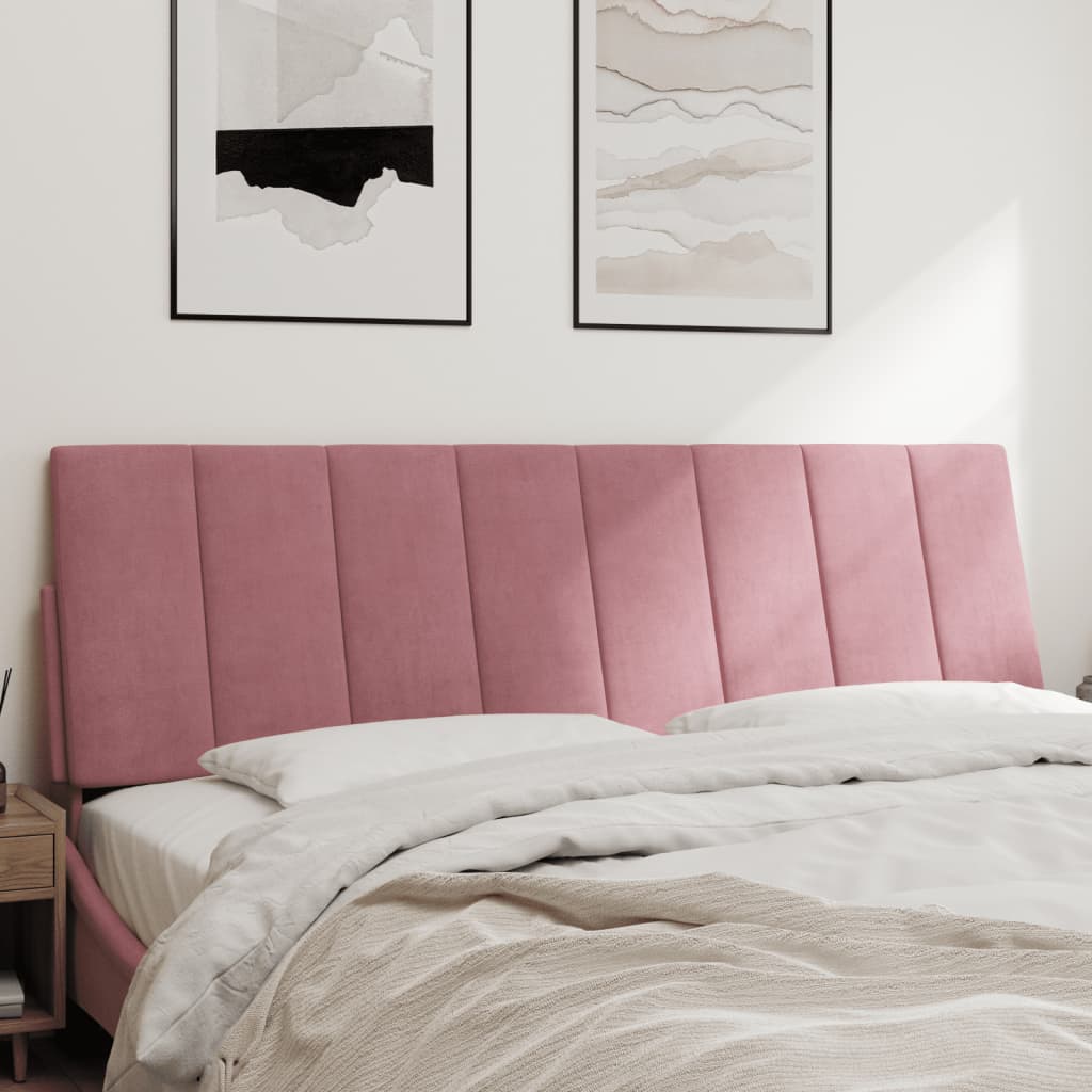 Cuscino Testiera Rosa 160 cm in Velluto - homemem39