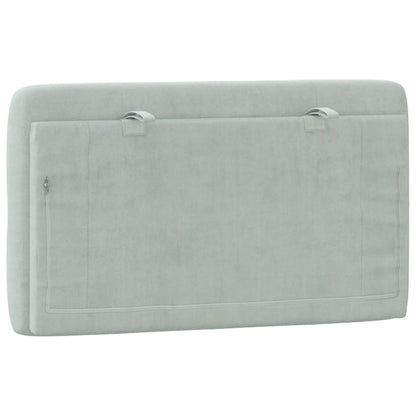 Cuscino Testiera Grigio Chiaro 80 cm in Velluto - homemem39