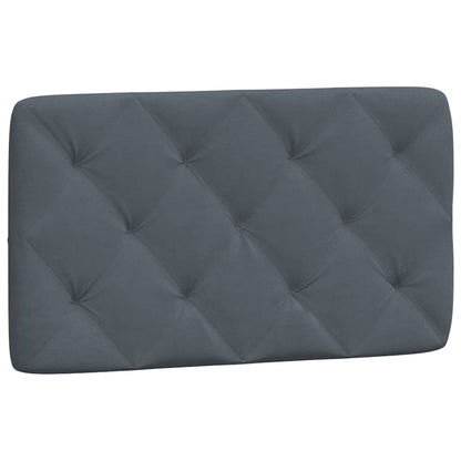 Cuscino Testiera Grigio Scuro 80 cm in Velluto - homemem39