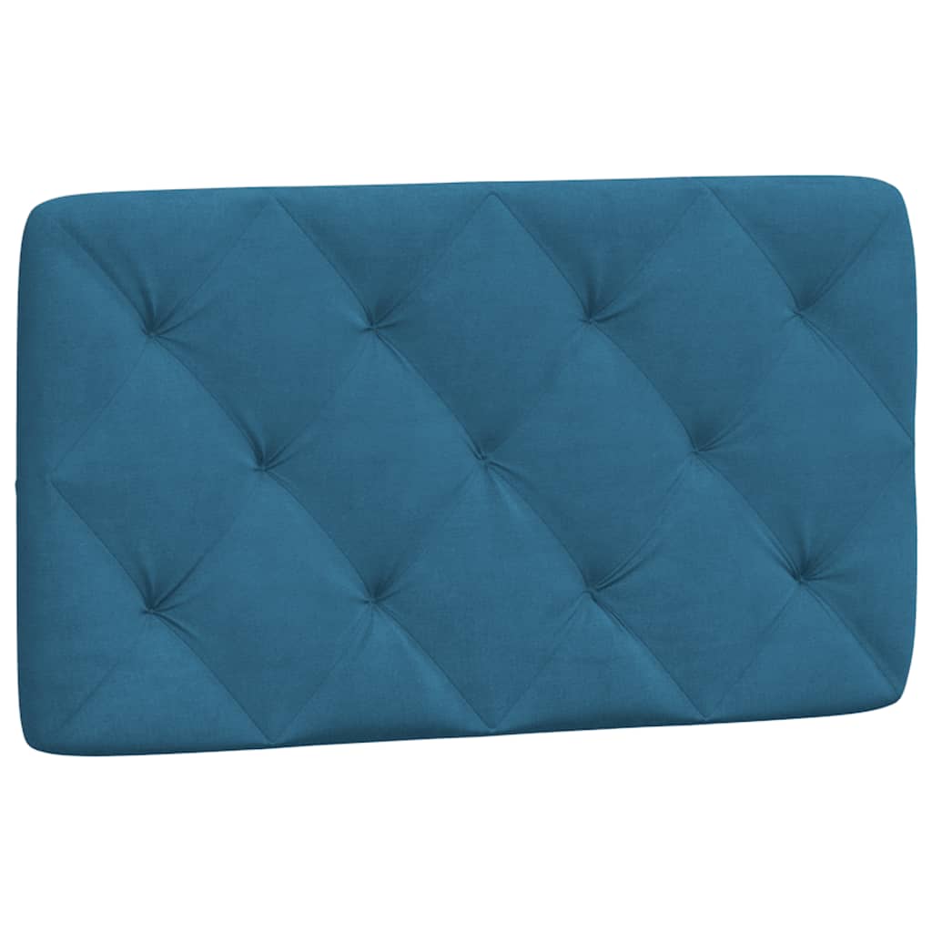 Cuscino Testiera Blu 80 cm in Velluto - homemem39