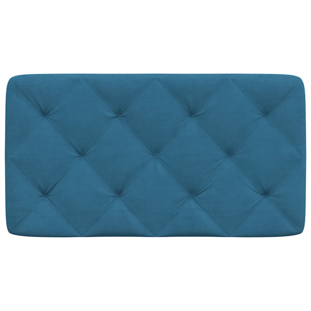 Cuscino Testiera Blu 80 cm in Velluto - homemem39