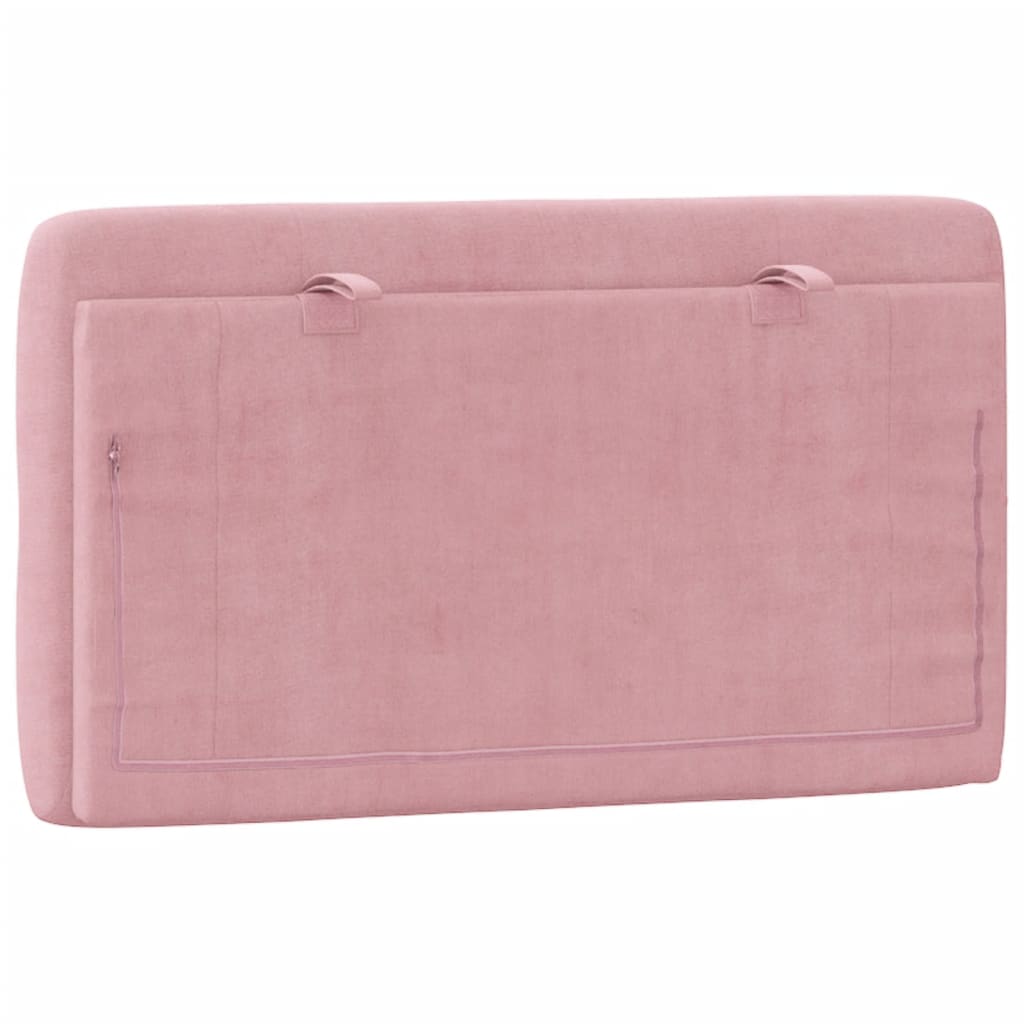 Cuscino Testiera Rosa 80 cm in Velluto - homemem39