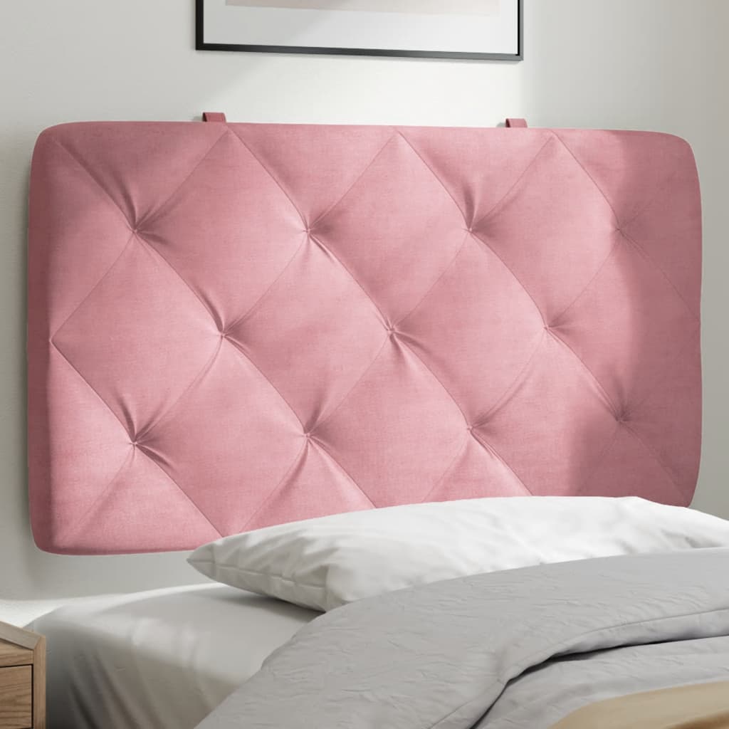 Cuscino Testiera Rosa 80 cm in Velluto - homemem39