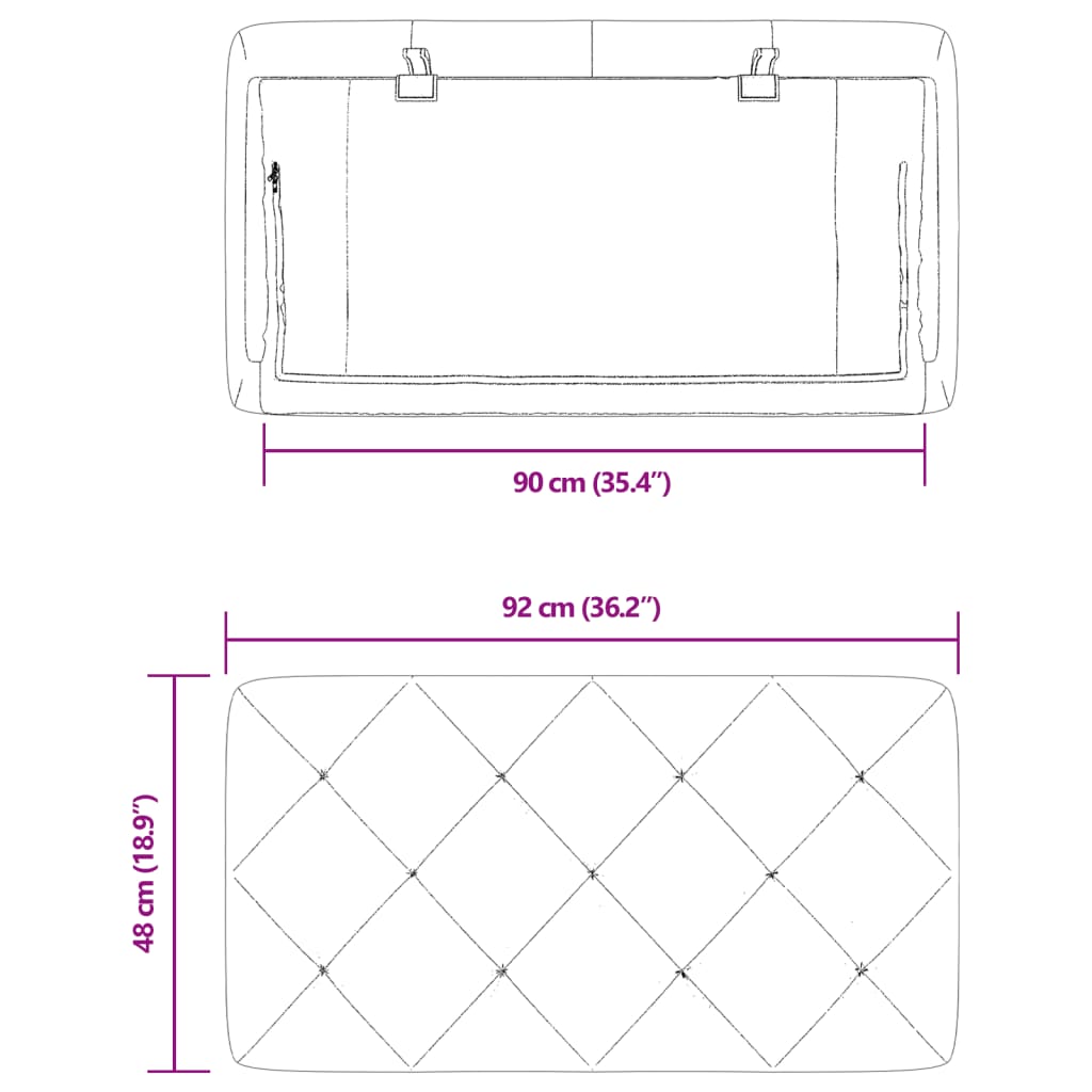 Cuscino Testiera Grigio Chiaro 90 cm in Velluto - homemem39