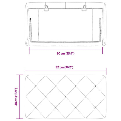 Cuscino Testiera Verde Scuro 90 cm in Velluto - homemem39
