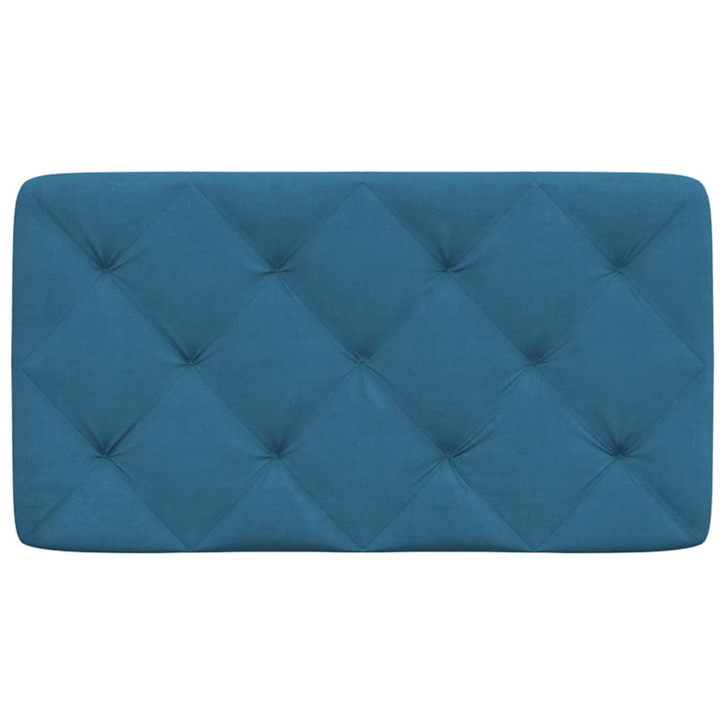 Cuscino Testiera Blu 90 cm in Velluto - homemem39