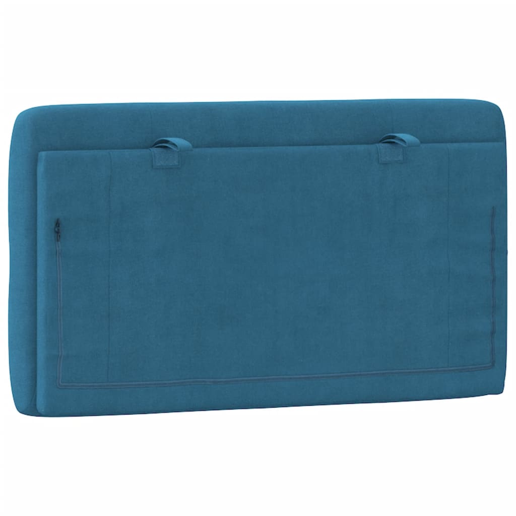 Cuscino Testiera Blu 90 cm in Velluto - homemem39