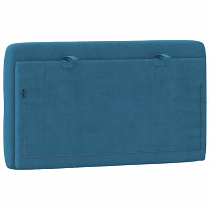 Cuscino Testiera Blu 90 cm in Velluto - homemem39