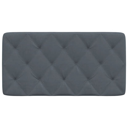 Cuscino Testiera Grigio Scuro 100 cm in Velluto - homemem39