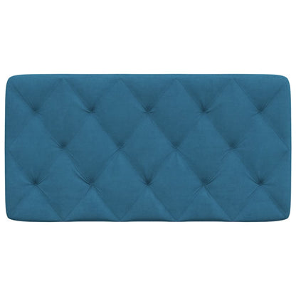Cuscino Testiera Blu 100 cm in Velluto - homemem39
