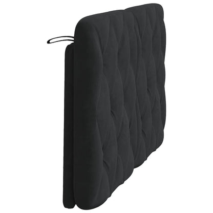 Cuscino Testiera Nero 120 cm in Velluto - homemem39