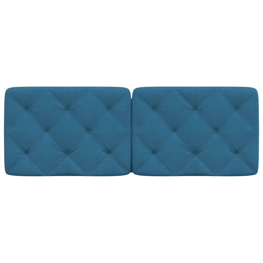 Cuscino Testiera Blu 120 cm in Velluto - homemem39
