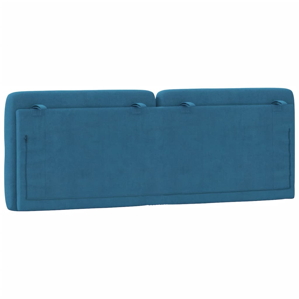 Cuscino Testiera Blu 120 cm in Velluto - homemem39