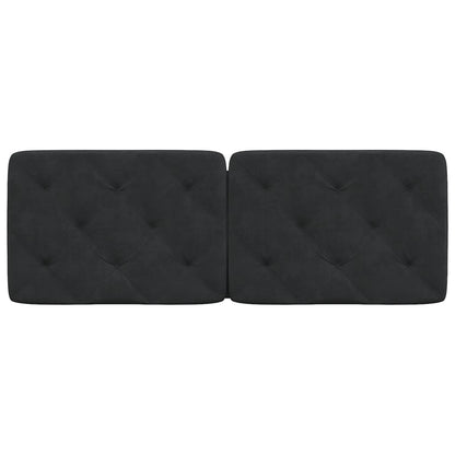 Cuscino Testiera Nero 140 cm in Velluto - homemem39