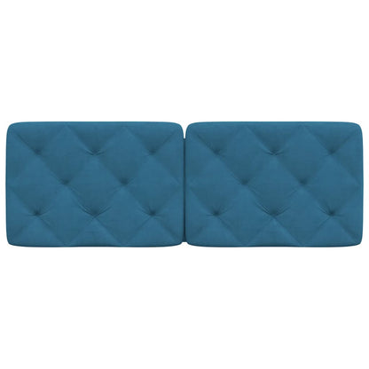 Cuscino Testiera Blu 140 cm in Velluto - homemem39
