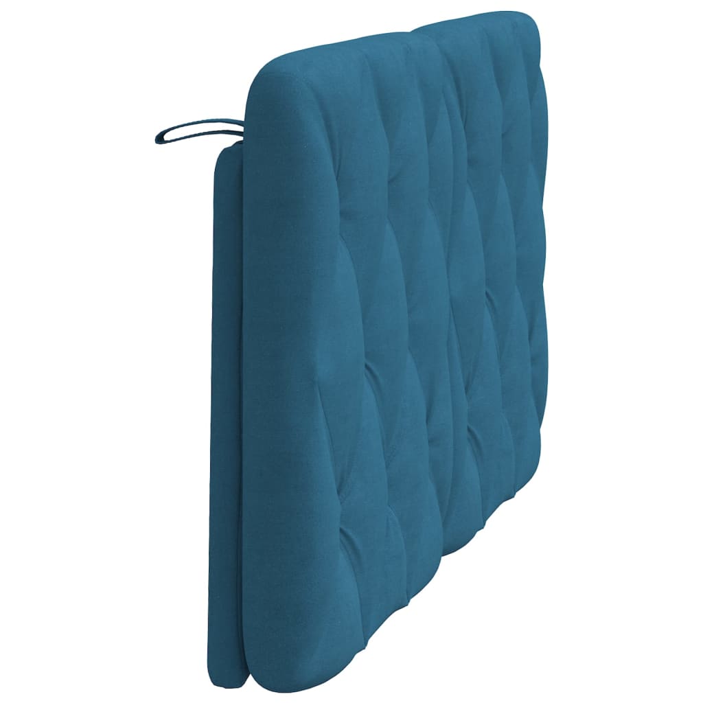 Cuscino Testiera Blu 140 cm in Velluto - homemem39