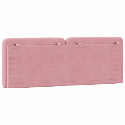 Cuscino Testiera Rosa 140 cm in Velluto - homemem39
