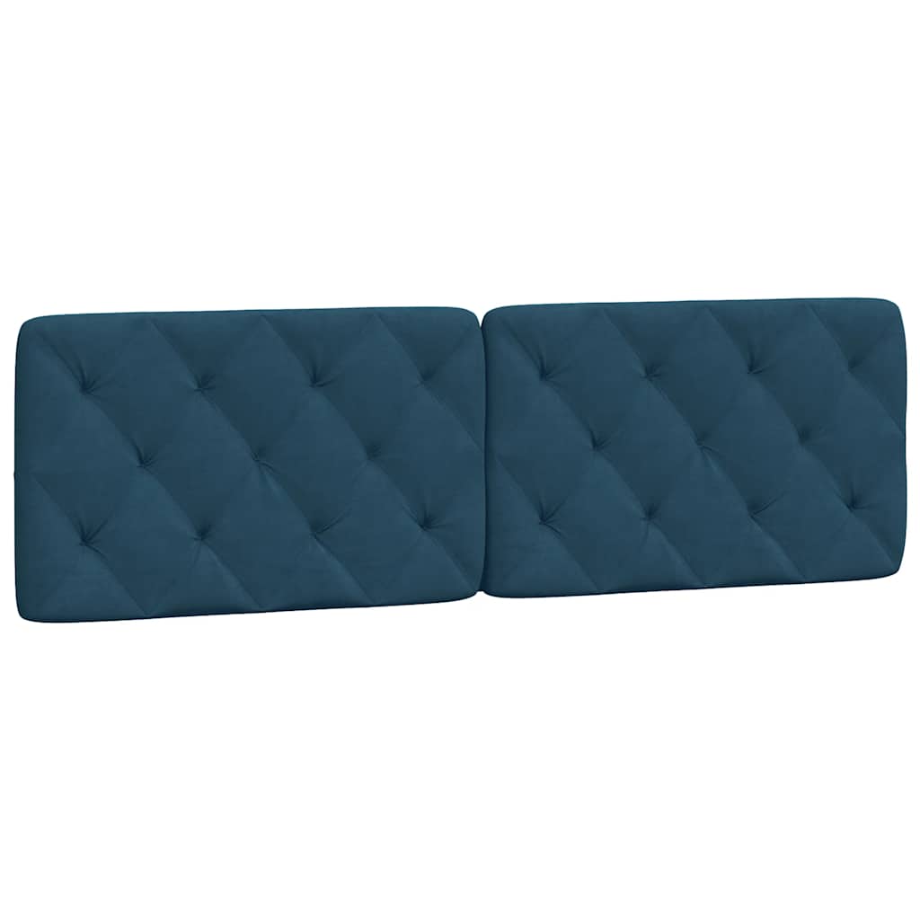 Cuscino Testiera Blu 160 cm in Velluto | homemem39