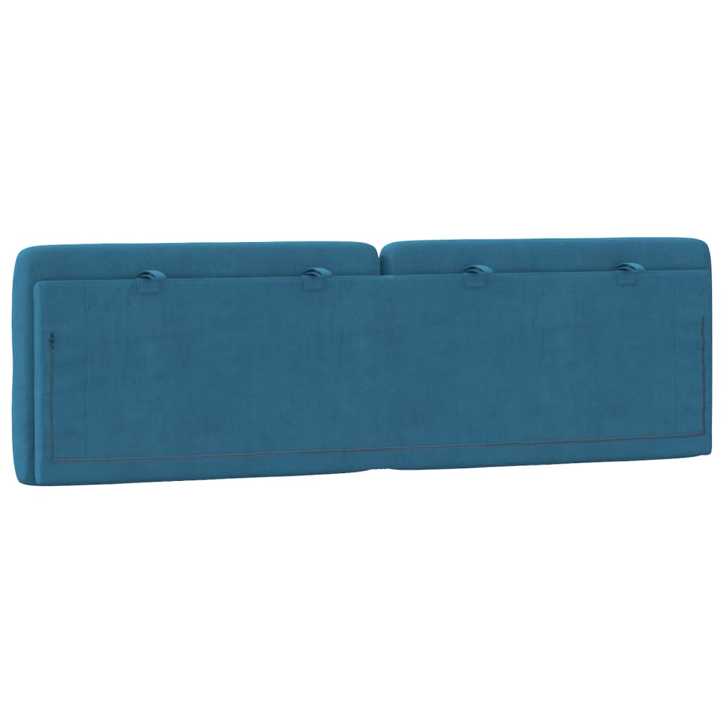 Cuscino Testiera Blu 160 cm in Velluto - homemem39