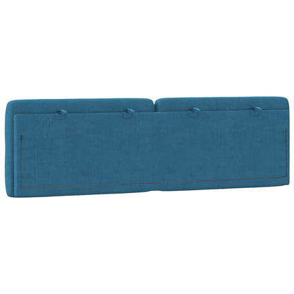 Cuscino Testiera Blu 160 cm in Velluto - homemem39