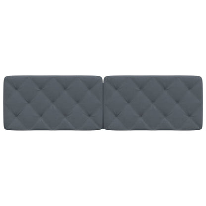 Cuscino Testiera Grigio Scuro 180 cm in Velluto - homemem39