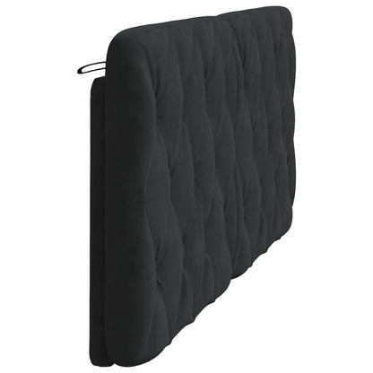 Cuscino Testiera Nero 180 cm in Velluto - homemem39