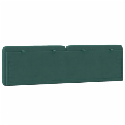 Cuscino Testiera Verde Scuro 180 cm in Velluto