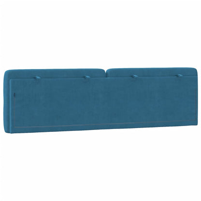 Cuscino Testiera Blu 180 cm in Velluto