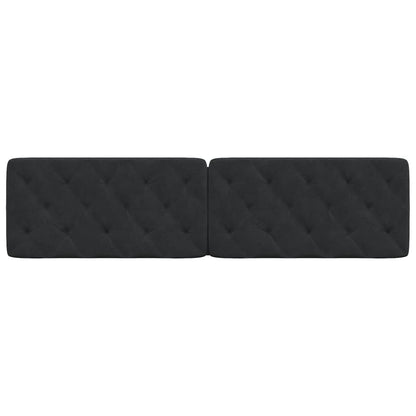 Cuscino Testiera Nero 200 cm in Velluto