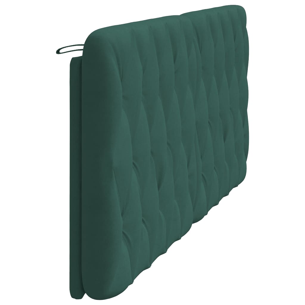 Cuscino Testiera Verde Scuro 200 cm in Velluto