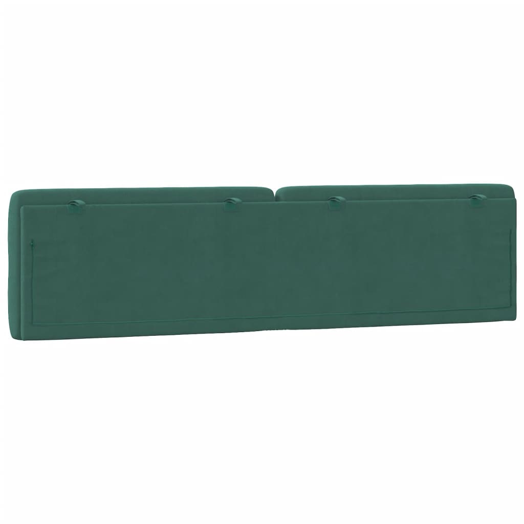 Cuscino Testiera Verde Scuro 200 cm in Velluto