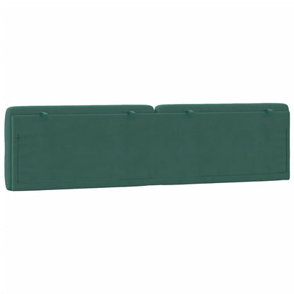 Cuscino Testiera Verde Scuro 200 cm in Velluto