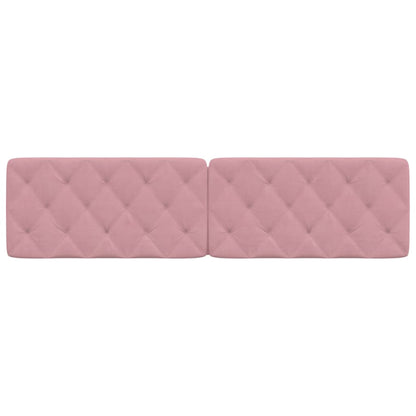 Cuscino Testiera Rosa 200 cm in Velluto