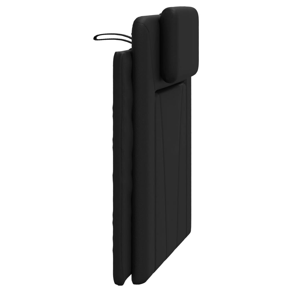 Cuscino Testiera Nero 80 cm in Similpelle - homemem39