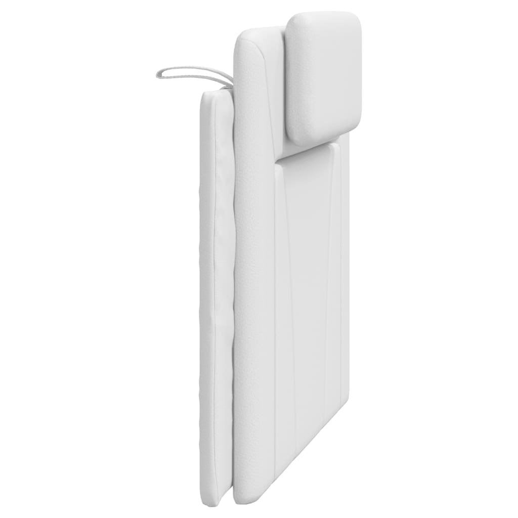 Cuscino Testiera Bianco 100 cm in Similpelle - homemem39