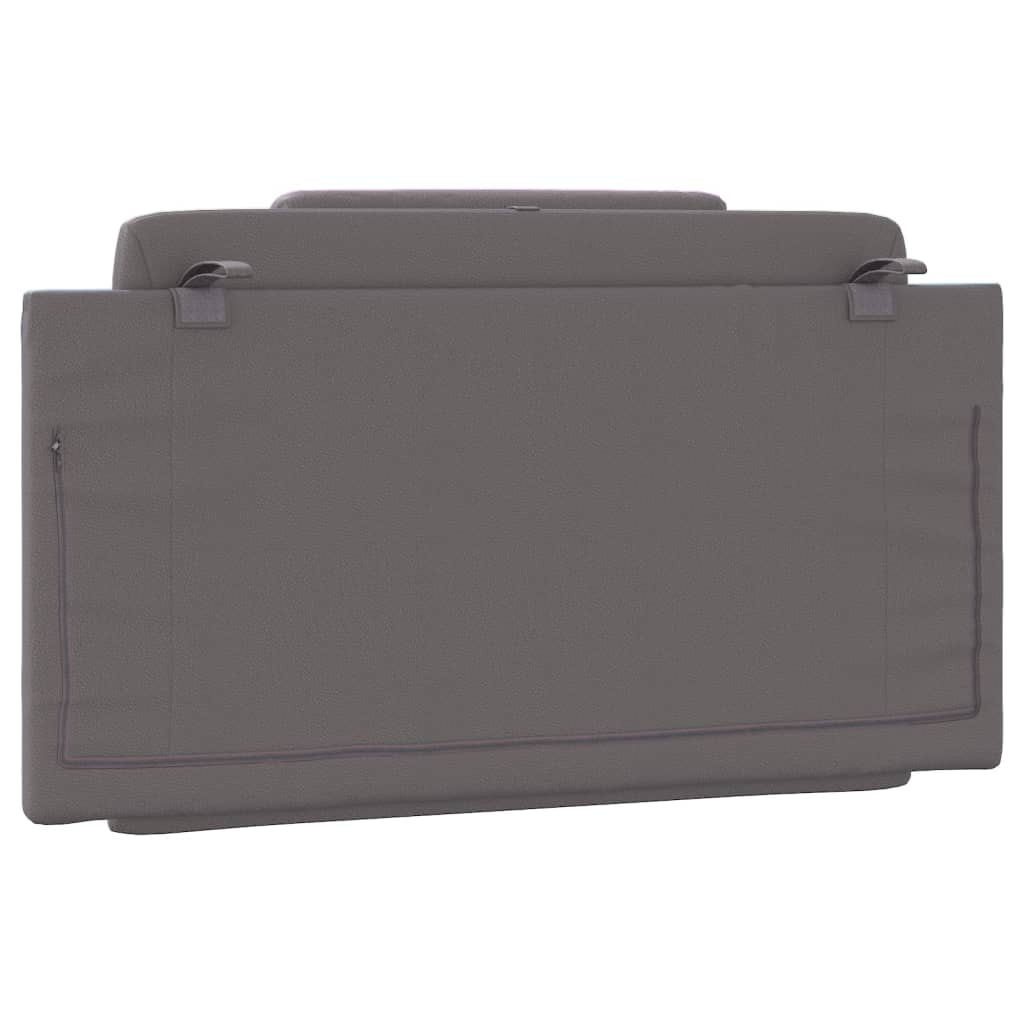 Cuscino Testiera Grigio 100 cm in Similpelle - homemem39