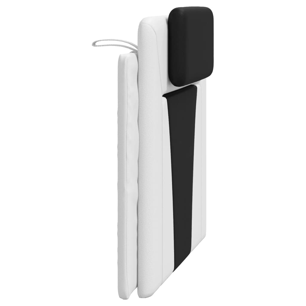 Cuscino Testiera Nero e Bianco 100 cm in Similpelle - homemem39