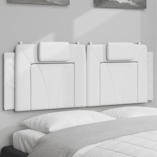 Cuscino Testiera Bianco 120 cm in Similpelle - homemem39