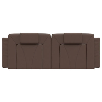 Cuscino Testiera Marrone 120 cm in Similpelle - homemem39