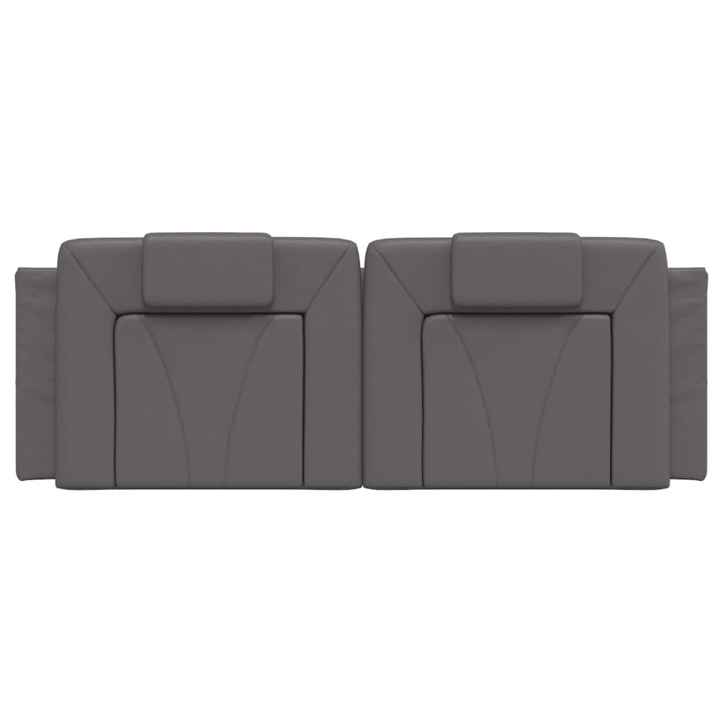 Cuscino Testiera Grigio 120 cm in Similpelle - homemem39