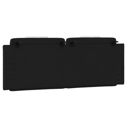 Cuscino Testiera Viana Nero e Bianco 137 cm in Similpelle