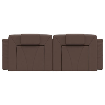 Cuscino Testiera Marrone 140 cm in Similpelle - homemem39