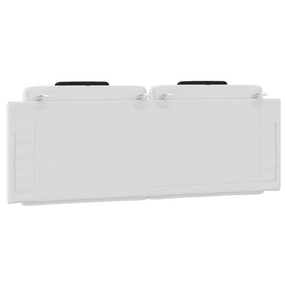 Cuscino Testiera Bianco e Nero 140 cm in Similpelle - homemem39