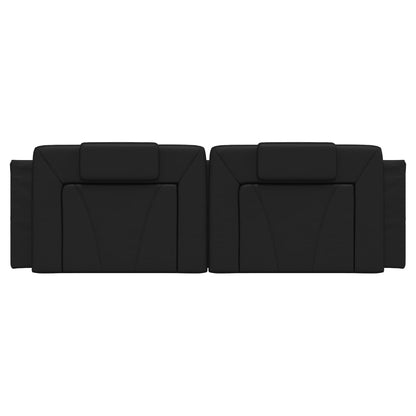 Cuscino Testiera Nero 160 cm in Similpelle