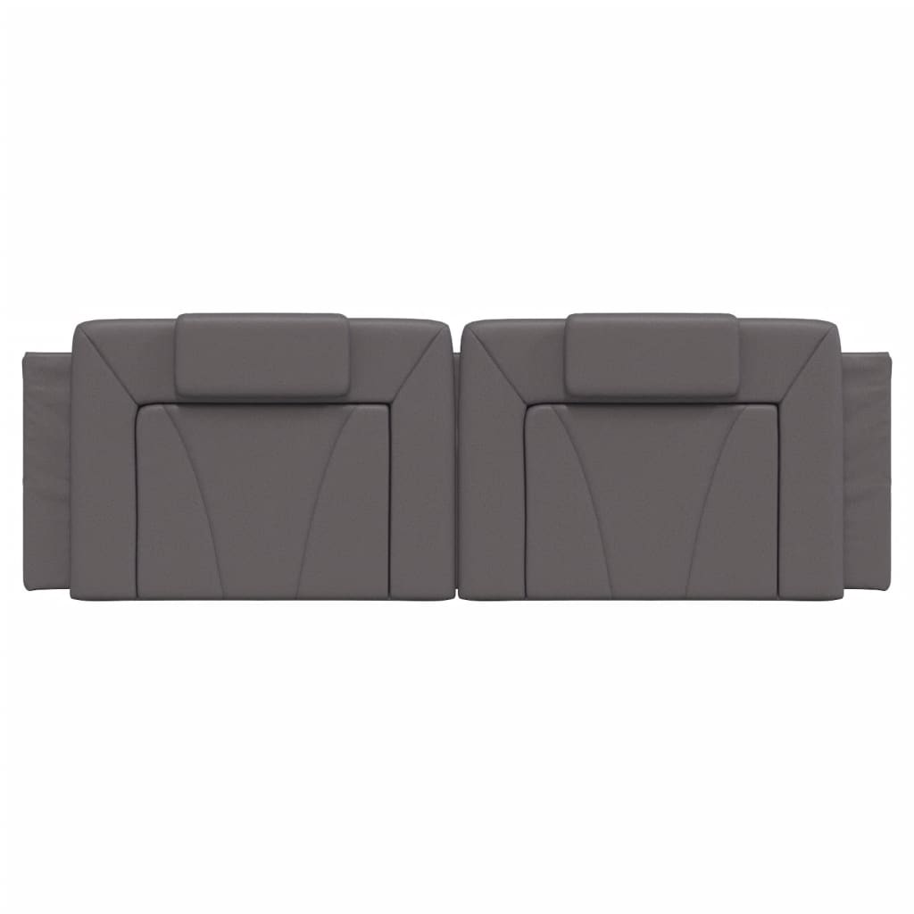 Cuscino Testiera Grigio 160 cm in Similpelle - homemem39