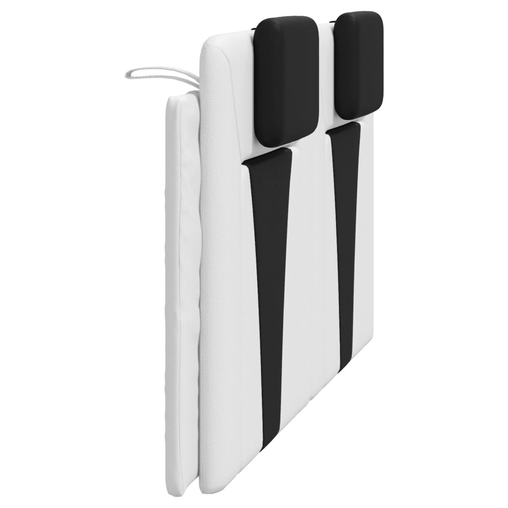 Cuscino Testiera Viana Bianco e Nero 160 cm in Similpelle | homemem39