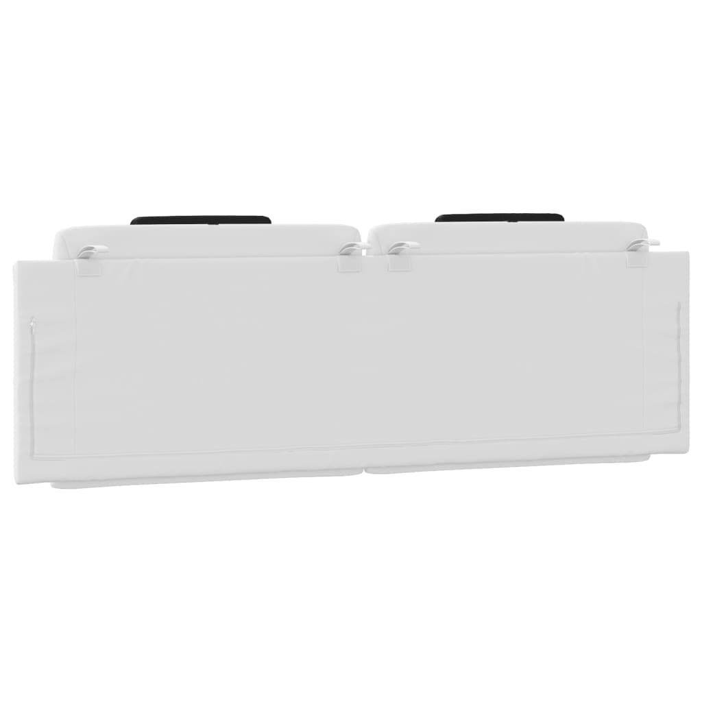 Cuscino Testiera Bianco e Nero 160 cm in Similpelle - homemem39